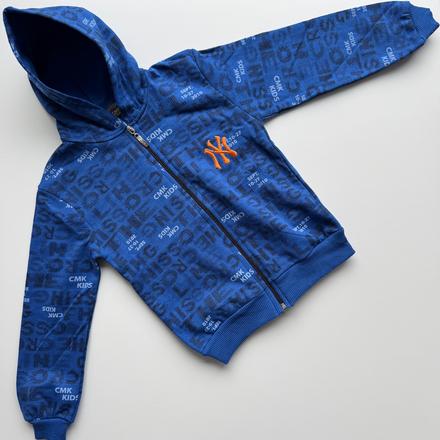 Chlapčenská mikina koah na zips bledomodrá, 128 / 152