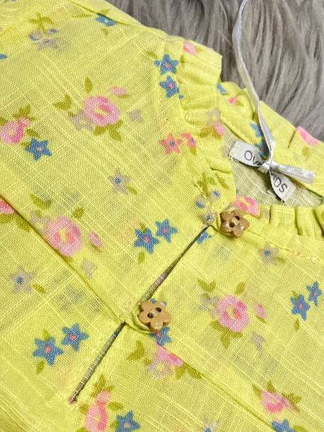 Dievčenská kvetovaná košeľa overkids (1-3 mes.), 56 / 62