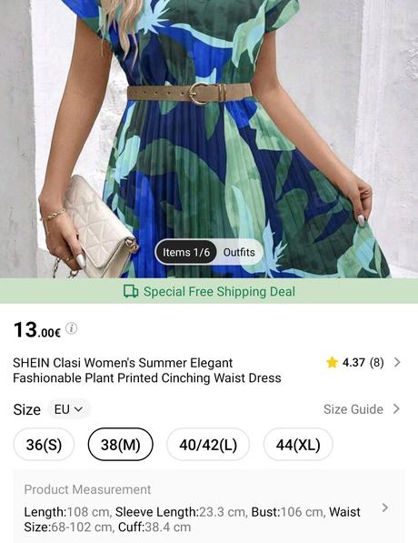 Šaty farebné veľ.38, 38