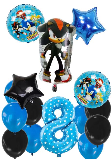 Balóny ježko sonic/knuckles/shadow- až 15/16/17/18, 