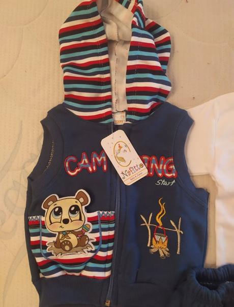 Nový vestový teplákový komplet, veľkosť 74, 74