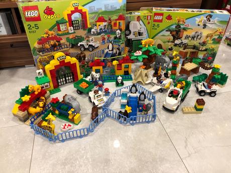 Veľká sada lego duplo zoo safari a dodávka,