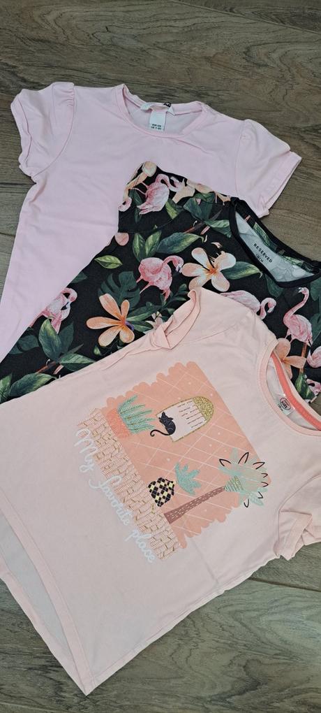 3x tričko veľ.128, reserved,128