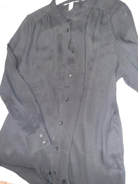 Transparentná predĺžená blúzka m, h&m,m