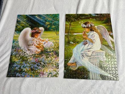 Zlepené puzzle anjel,