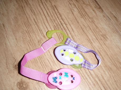 Súprava 2 klipy na cumlík, 