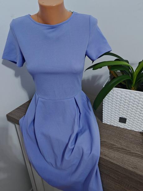 Fialové elastické šaty m, m