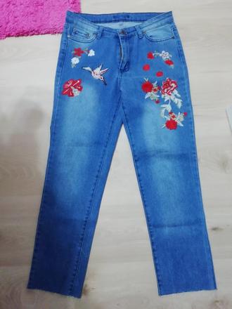 Rifle s vysokym pasom- 7/8 -nadherne  s,m, 38