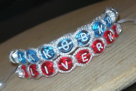 Naramky dvojradove s menom  ale aj s datumom, 