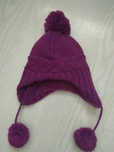 Zimná hrubá fialová čiapka, 122