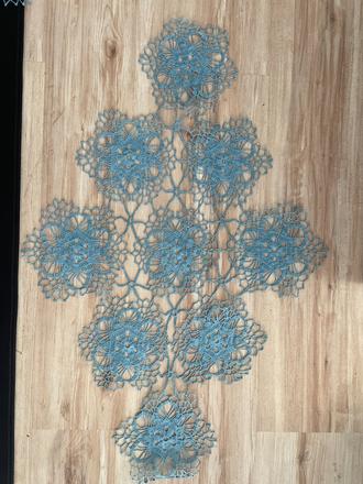 Modrá veľká  dečka, rozmer 83x53cm, 