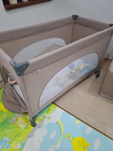 Skladacia cestovna postielka, šírka (cm): 120,dĺžka (cm): 60