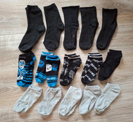 Sada 15 párov fortnite členkových ponožiek 35-38, 35