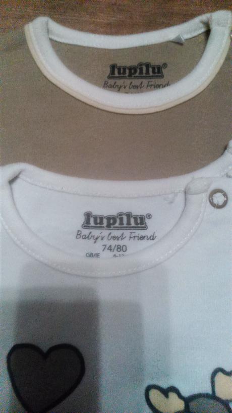 Nenosené tričká s dlhým rukávom 74-80, lupilu,74