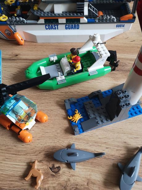 Lego city 60014 pobrežná hliadka + lego 60011, 