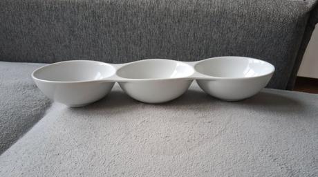 Troj miska misa porcelán podnos nádoba tanier, 