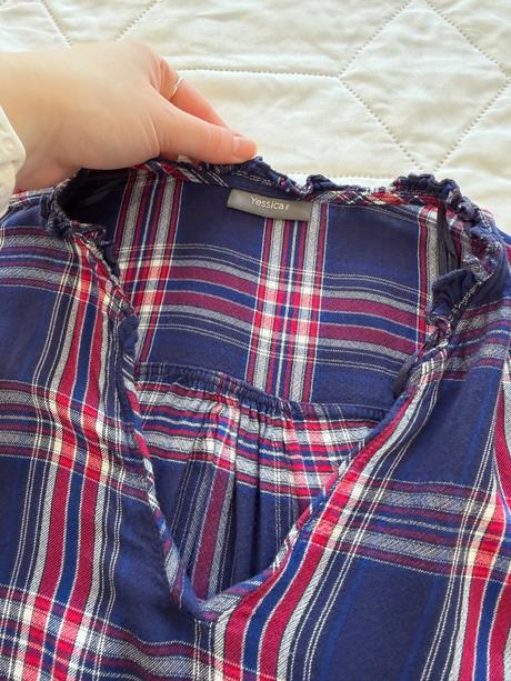 Štýlová káro blúzka c&a veľ. 42, c&a,42