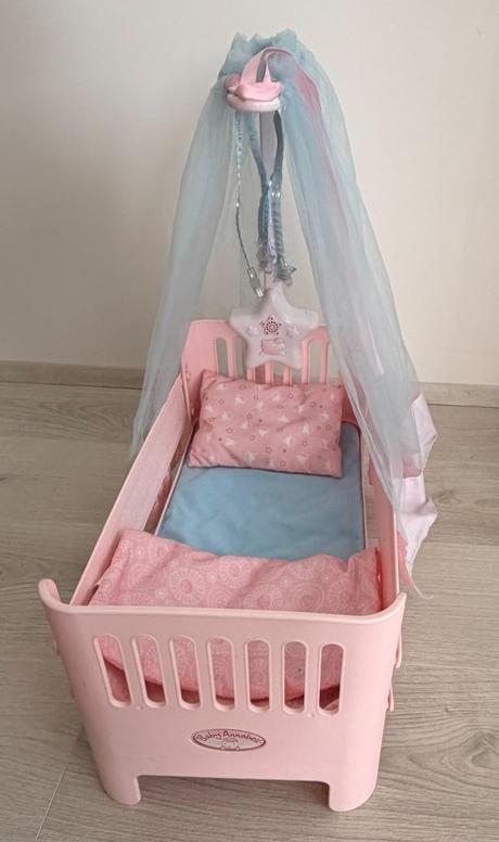 Postieľka pre bábiky baby annabell s baldachýnom, 