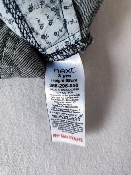 Riflové šaty next 98, next,98