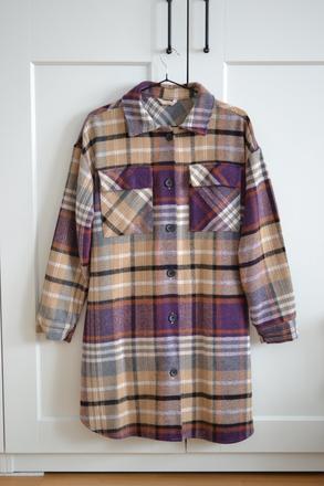 Károvaná bunda m/l, m