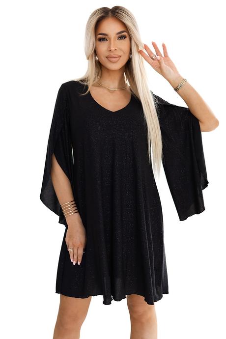 Dámske elegantné brokátové šaty livia 597-1, l / m / s / xl