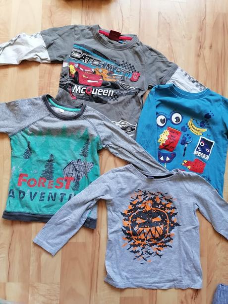 4x tričko dlhý rukáv 98 /104, 98