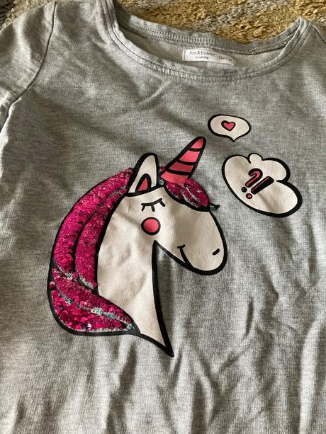 Teplákové šaty s jednorožcom, sinsay,134