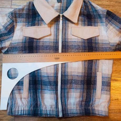 Károvaná mikino-bundička, 38