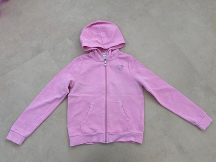 Ružová mikinka, h&m,134