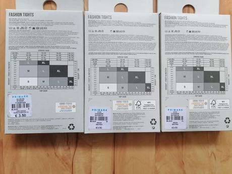 Čierne vzorované pančuchy - s, primark,m