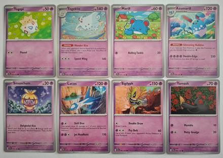 Pokémon karty "surging spark's" (3), 