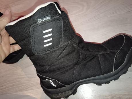 Pánske nepremokavé čižmy sh100 čierne veľ. 38, decathlon,38