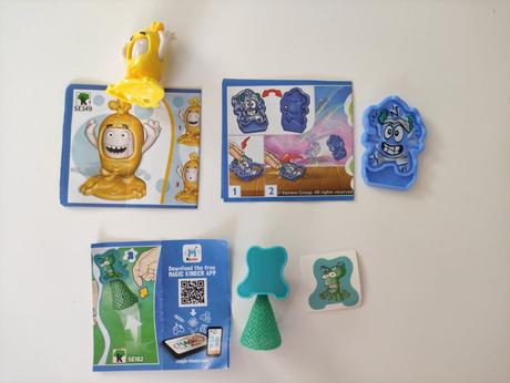 Vrtulky a tabulky z kinder, 