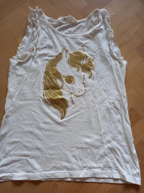 Dievčenské tricko, h&m,134