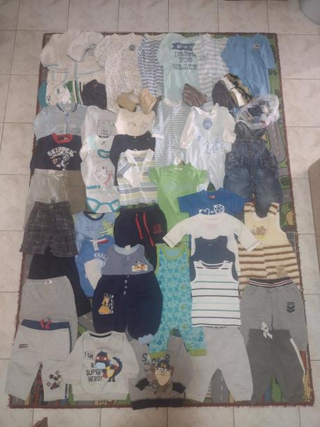 Balík 4-6 m, veľkosť 68, 50 ks oblečenia., 68–80