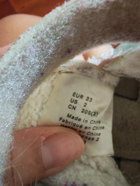 Zateplené tenisky stitch, h&m,33