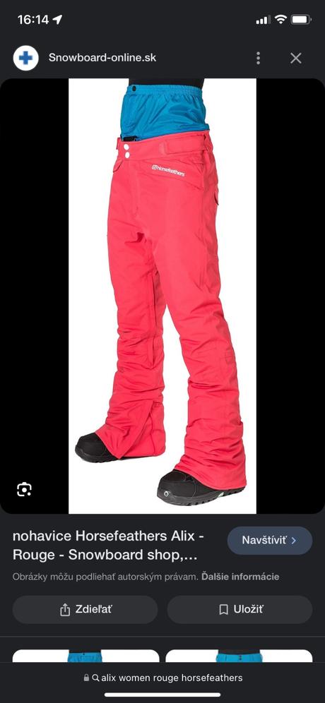 Lyziarske / snowboardove nohavice horsefeathers, horsefeathers,s