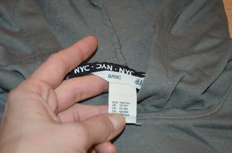 Mikina crop top ova s kapucnou 158 / 164, h&m,158