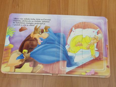 Puzzle knižka - červená čiapočka - 2+,