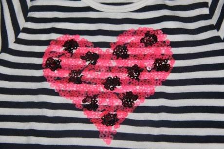 Tričko so srdiečkom, next,98