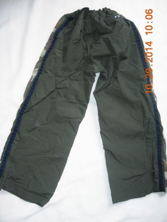 Šušťakové podšité tepláky č.110-116, 110