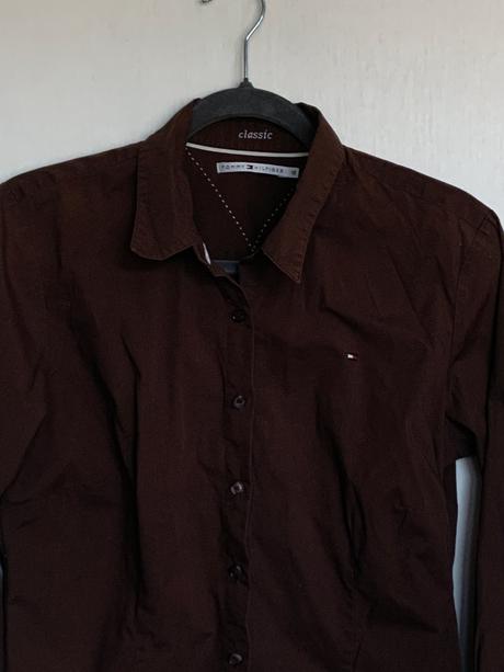 Tommy hilfiger hnedá košeľa, tommy hilfiger,l