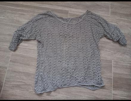 Priesvitný top s/m, s