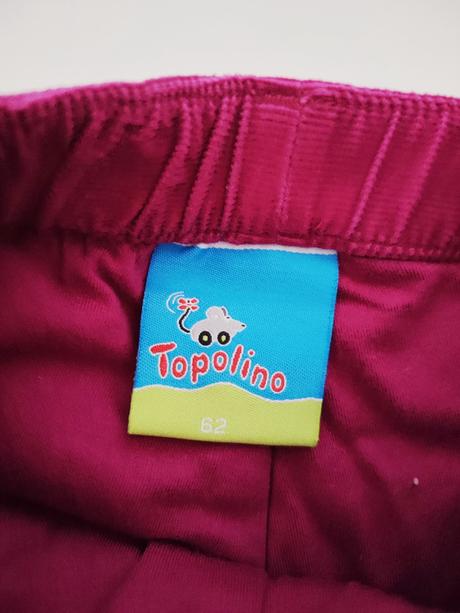 Zateplené nohavičky, topolino,62