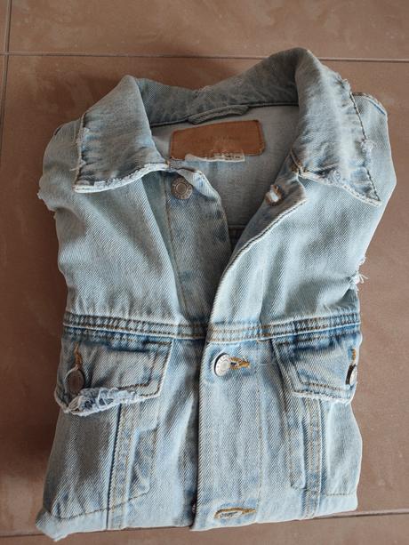 Pánska riflova bunda pull&bear, pull&bear,l