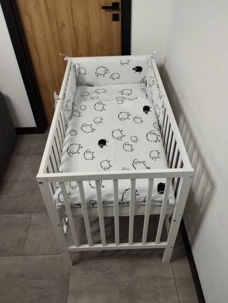 Detská postielka + komplet do postielky + zavinova, dĺžka (cm): 120