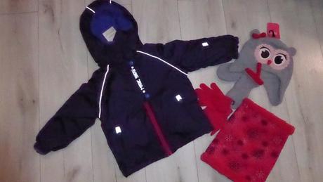 Bunda zimná nová teplá s vnút. pásom, kiki&koko,98