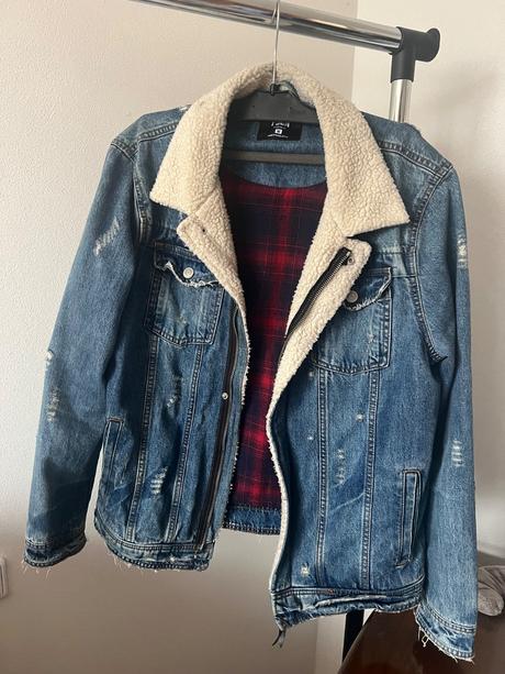 Panska riflova bunda s kozusinkou, amisu,m