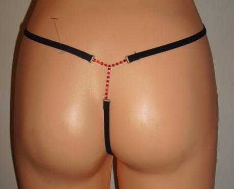 Sexy s kamienkami tangaciky, s