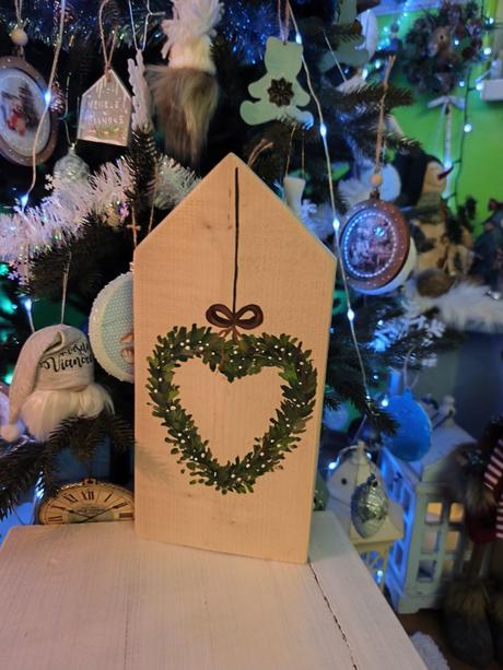 Krásna obojstranná dekoracia domček, 